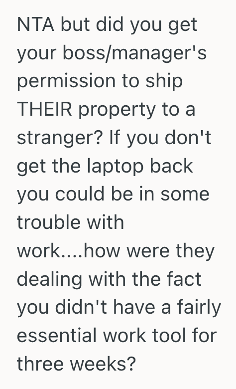 Screenshot 2025 09 02 at 3.36.37 PM Her Work MacBook Came Locked With The Previous Owner’s Account, So After Sending It Back To The Owner, She Had To Threaten Legal Action To Get It Back