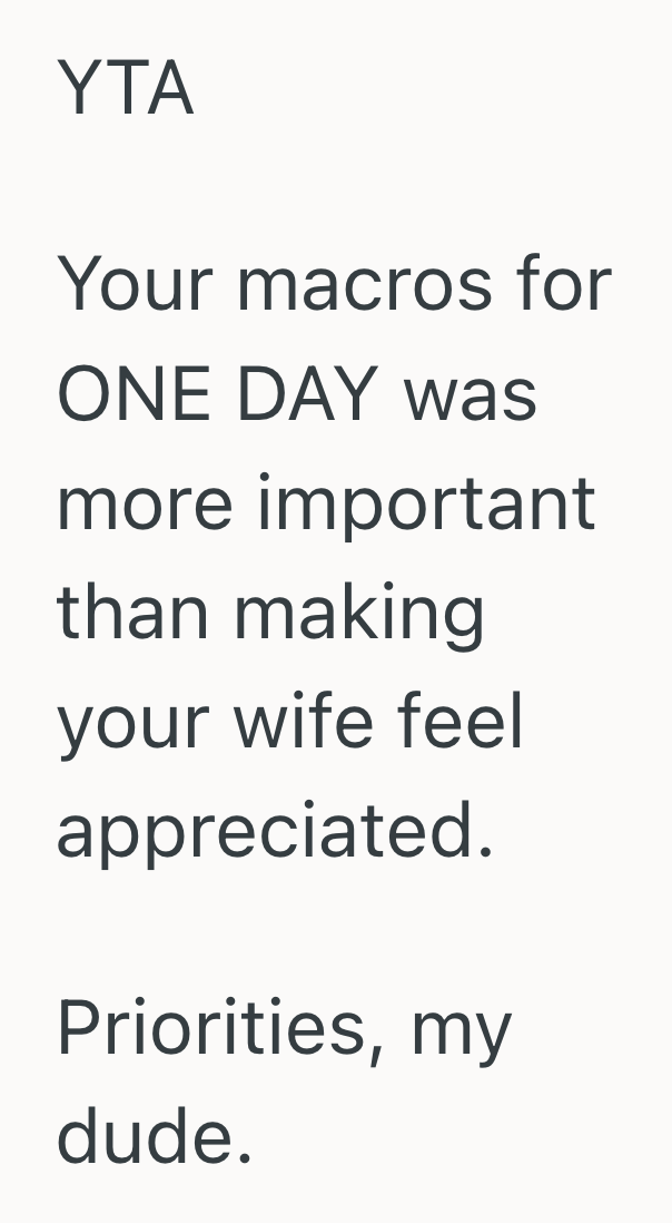 Screenshot 2025 09 02 at 4.21.22 PM He Chose Counting Calories Instead Of Appreciating His Wifes Cooking Efforts, So Their Evening Turned Sour Fast