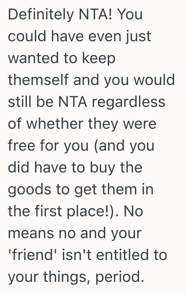 Screenshot 2025 09 02 at 8.10.51 PM She Got Free Samples When She Ordered Some Makeup, But Her Friend Wants Her To Give Her The Freebies