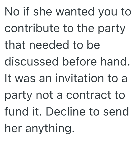 Screenshot 2025 09 03 at 1.13.03 PM His Sister Threw Their Mom A Surprise Party Without Telling Him, But Then She Asked Him To Split The Cost