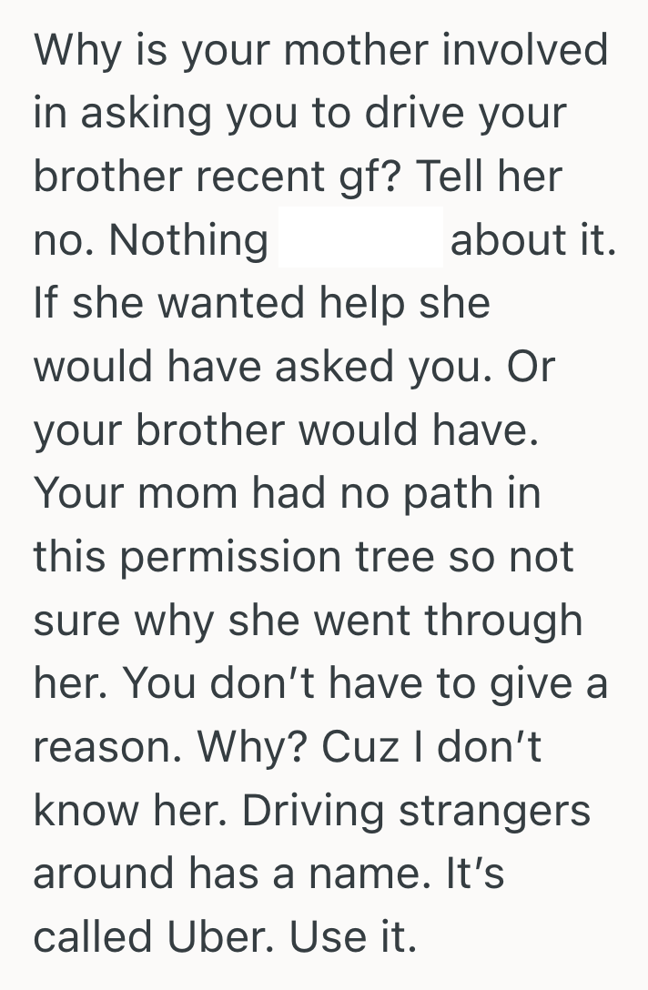 Screenshot 2025 09 03 at 1.29.38 PM Young Woman Tried To Help Her Family When They Needed Rides, But When Her Mom Expected Her To Start Driving Someone She Barely Knew, She Refused