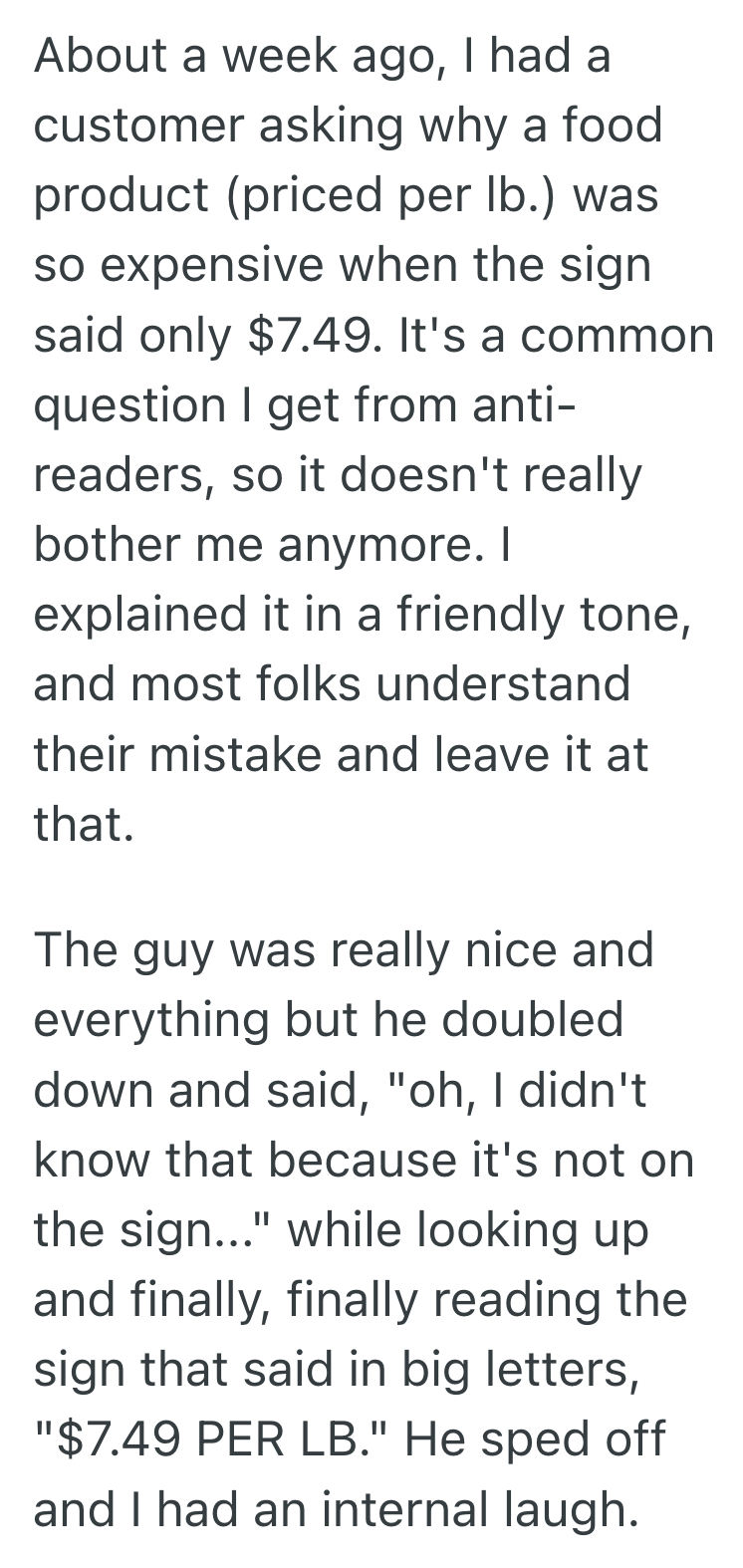 Screenshot 2025 09 03 at 8.09.31 PM Demanding Customer Misread A Pet Store Discount Sign, So She Stormed Out In A Rage When The Manager Proved Her Wrong