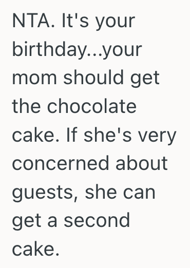 Screenshot 2025 09 04 at 11.54.22 AM She Wants Chocolate Cake Every Year For Her Birthday, But Her Mom Desperately Wants Her To Choose A Different Flavor