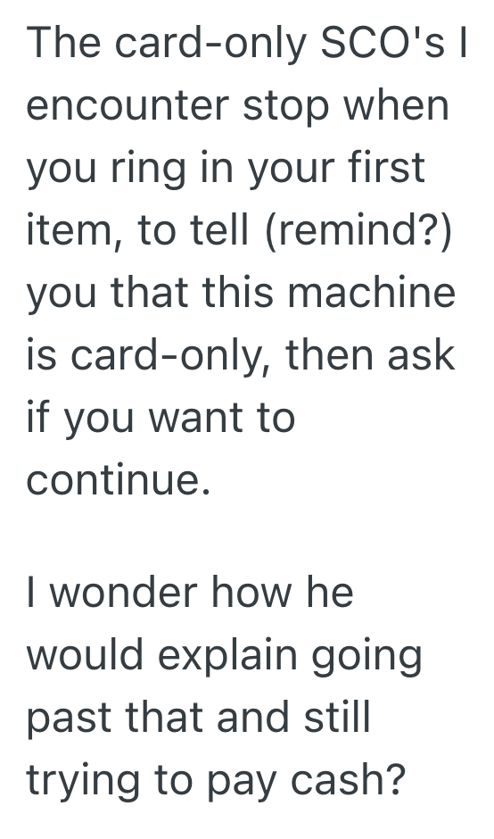 Screenshot 2025 09 04 at 5.05.47 PM Customer Tries To Pay With Cash At A Card Only Self Checkout Machine, So The Employee Embarrasses Him Into Silence