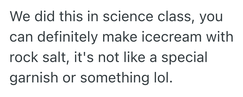 Screenshot 2025 09 05 at 7.47.24 PM A Customer Asked Her Where The Rock Salt Is, But Now Shes Very Concerned About Him Using It To Make Ice Cream