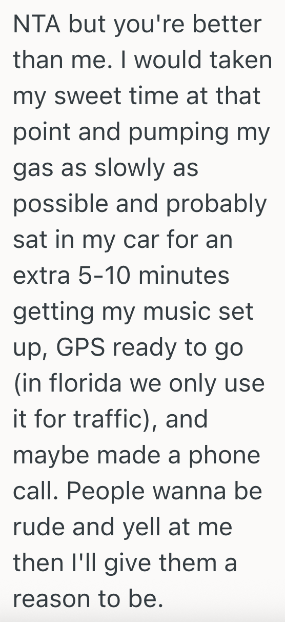 Screenshot 2025 09 06 at 1.36.15 PM Gas Station Customer Parks At A Pump While Going Inside To Use The Restroom, But Two Other Drivers Were Really Upset About This