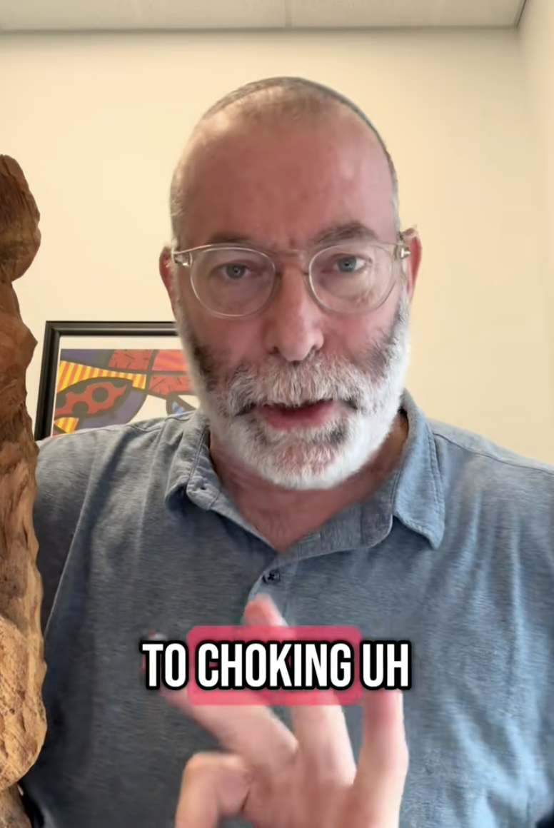 man talking to tiktok viewers