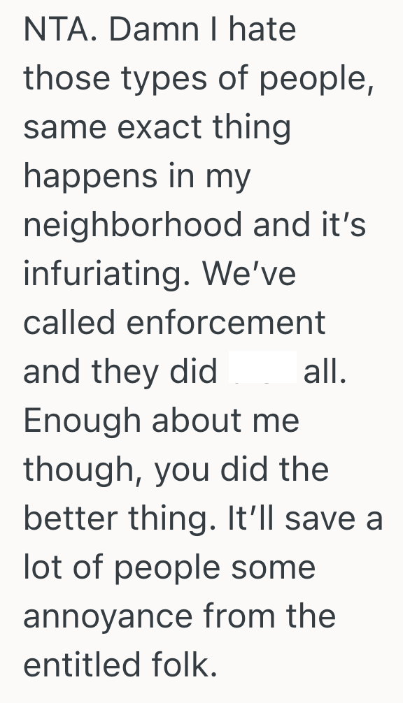 Screenshot 2025 09 06 at 11.21.04 AM Rude Neighbors Leave Their Cars Parked On The Street For Days, So One Neighbor Is Going To Call Parking Enforcement