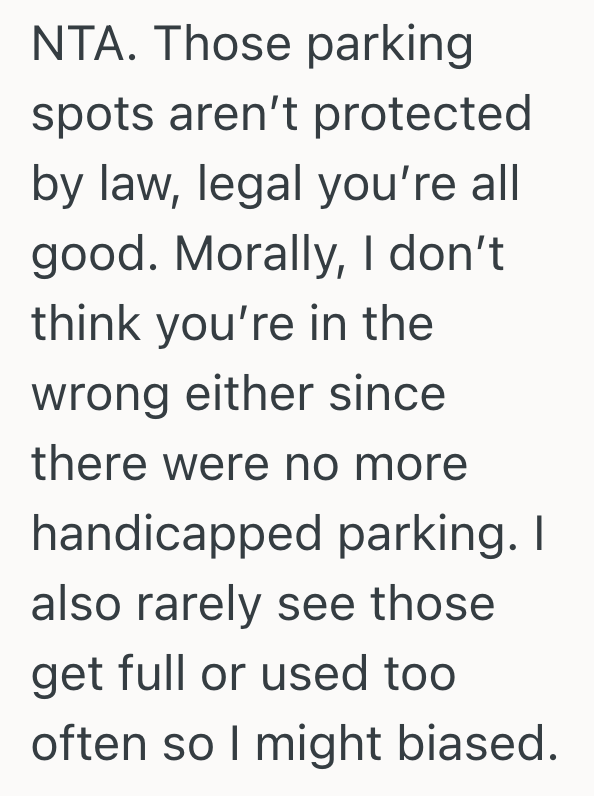 Screenshot 2025 09 06 at 11.37.06 AM All Of The Disabled Parking Spots Were Taken, So A Driver Parked In An Expectant Mother Parking Spot Instead