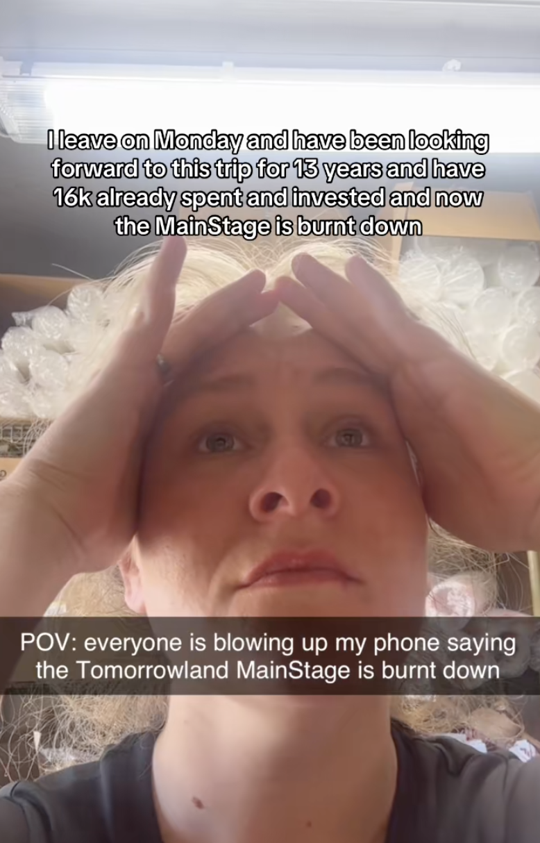 woman talking to tiktok viewers