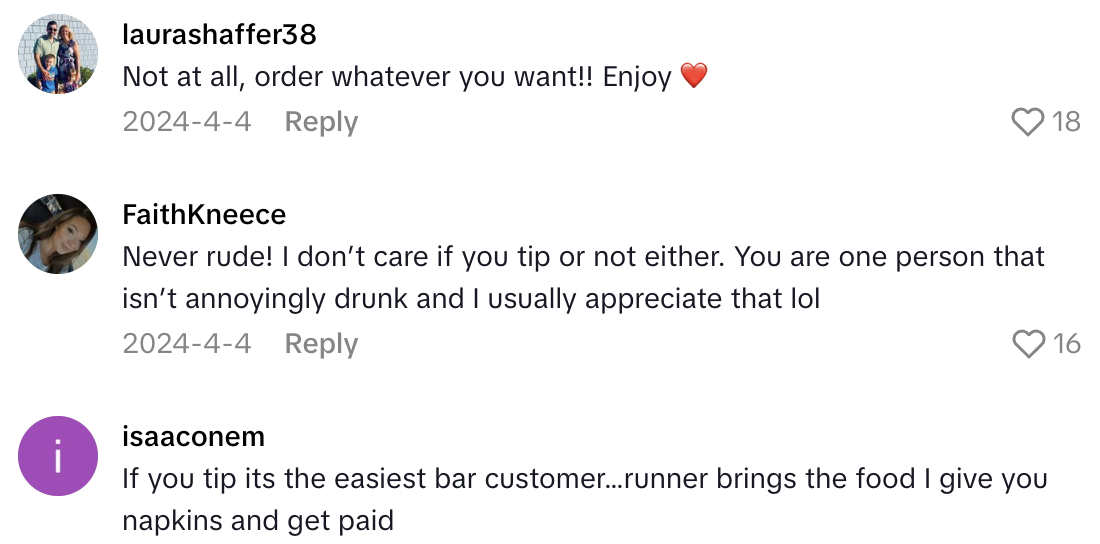 Screenshot 2025 09 06 at 8.31.02 AM A TikTokker Asked Viewers If Its Okay For Customers To Sit At A Bar And Not Order The Hard Stuff