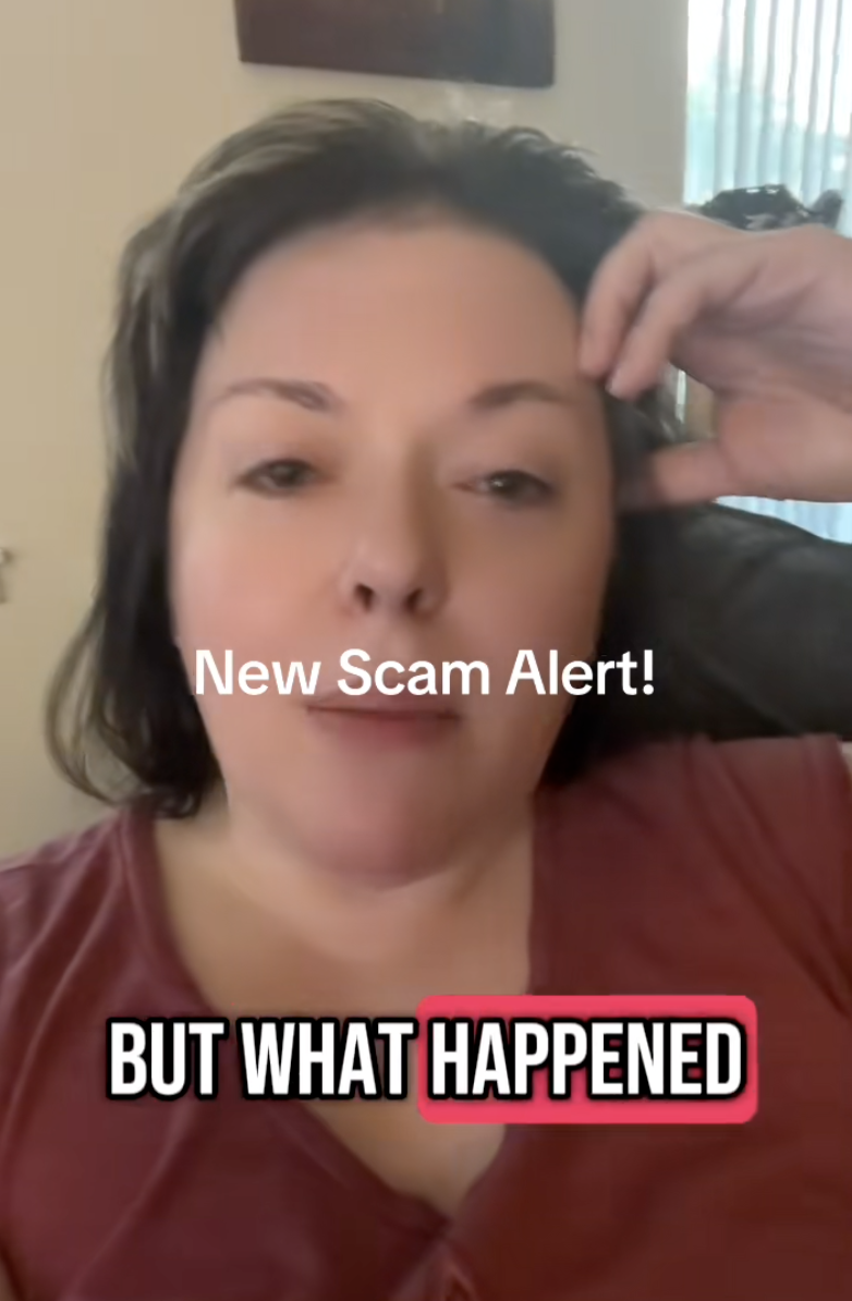 woman talking to tiktok viewers