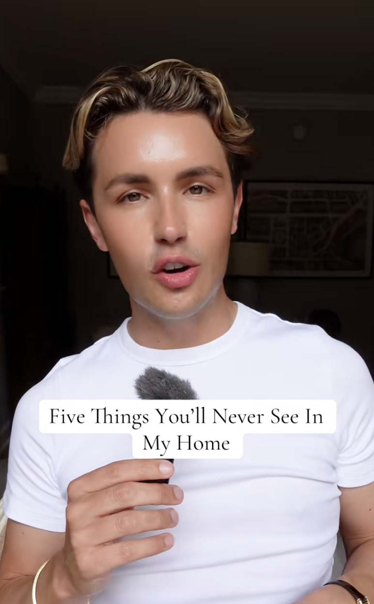 man talking to tiktok viewers