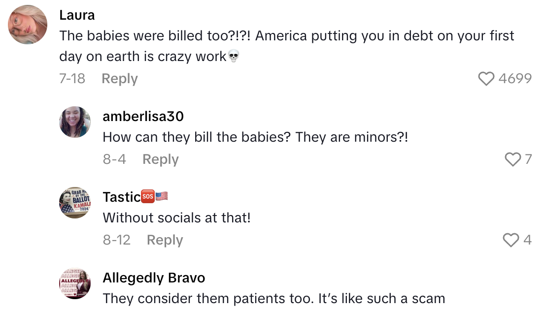 Screenshot 2025 09 06 at 9.54.05 AM A Mom Talked About How Expensive It Is To Give Birth to Twins in the U.S.