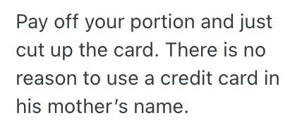 Screenshot 2025 09 07 at 12.36.59 PM Her Husband Added Her As An Authorized User Of His Moms Credit Card Plan, But She Doesnt Want Her Mother In Law To Know Everything She Buys