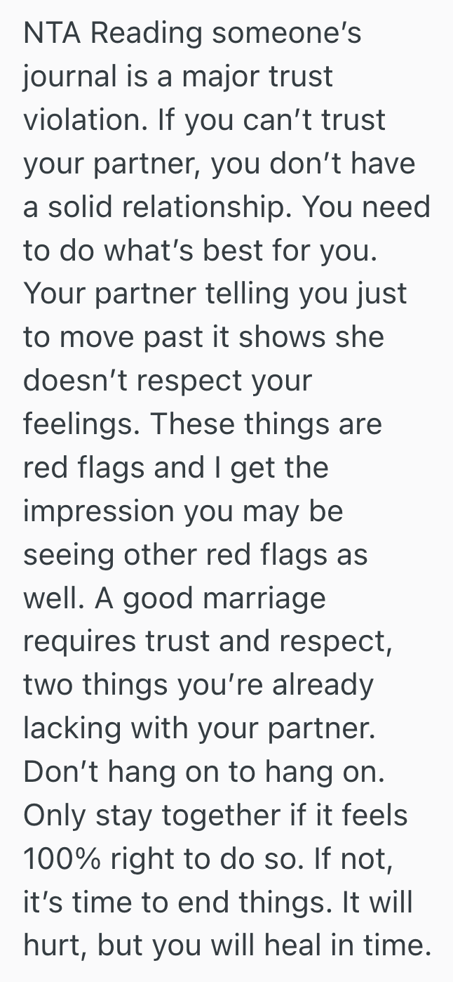 Screenshot 2025 09 07 at 2.20.10 PM He Discovered His Fiancé Snooped Through His Private Journal, So He Wondered Whether He Could Still Go Through With The Wedding