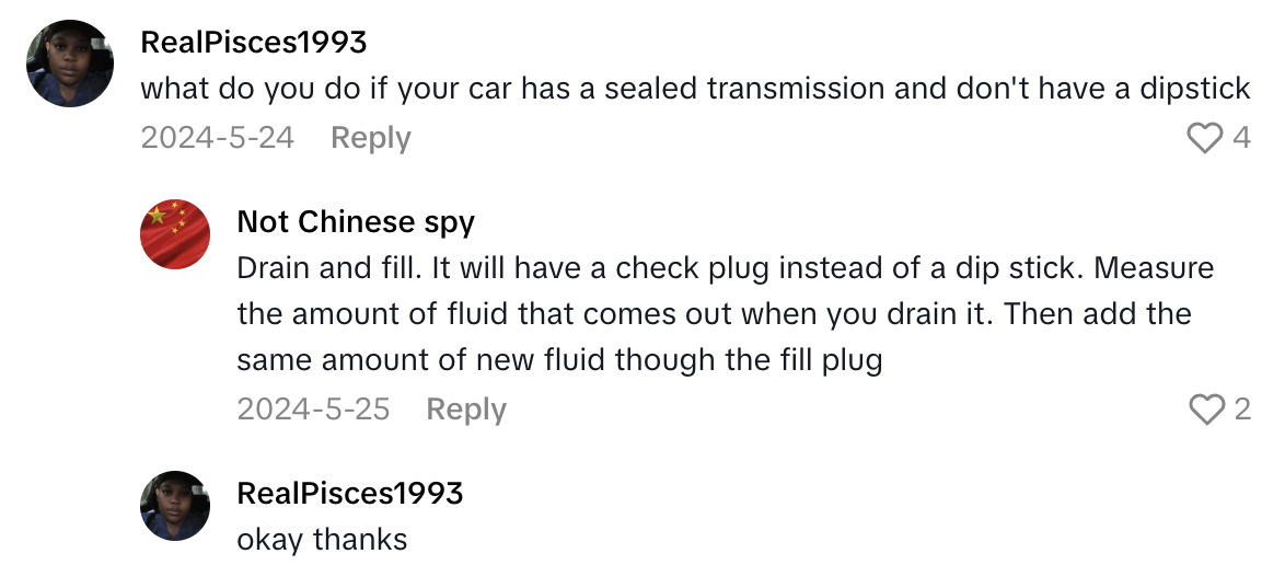 Screenshot 2025 09 07 at 3.40.05 PM A Mechanic Talked About When Drivers Should Get Their Transmission Fluid Changed