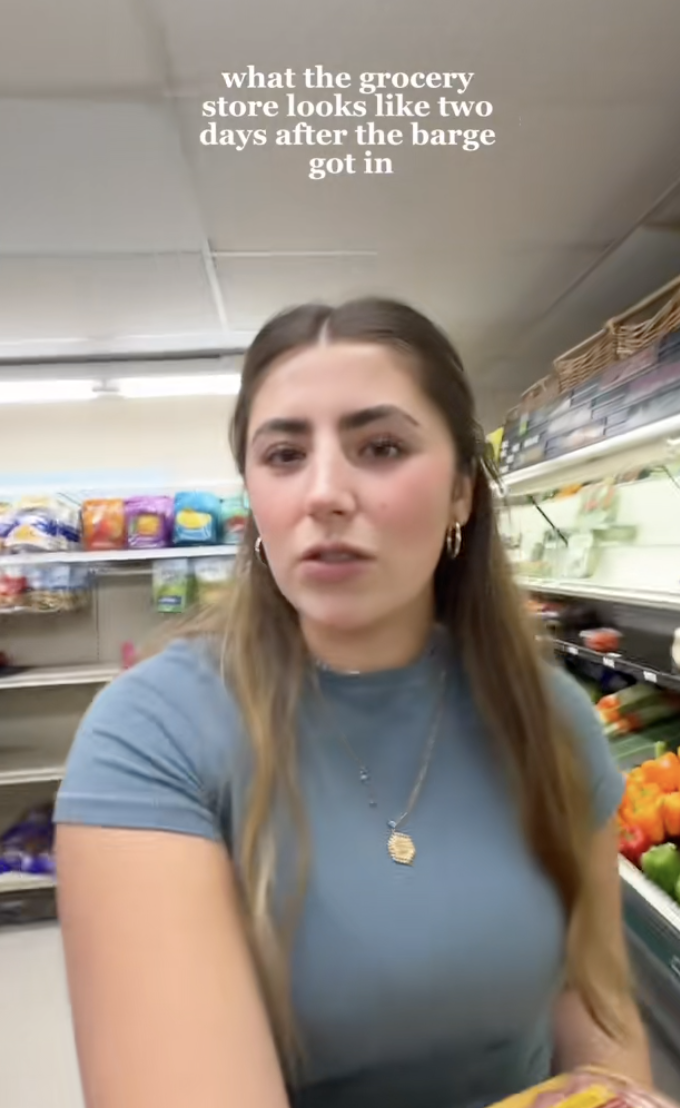 woman in a grocery store