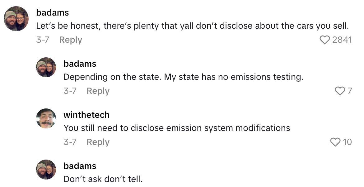 Screenshot 2025 09 07 at 6.27.25 PM A Car Dealership Worker Noticed A Vehicle That A Customer Traded In Had Been Modified