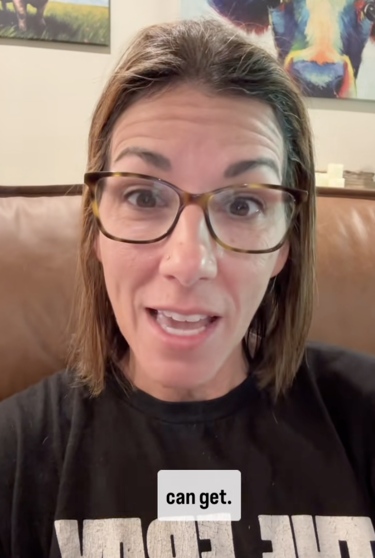 woman talking about her daughter