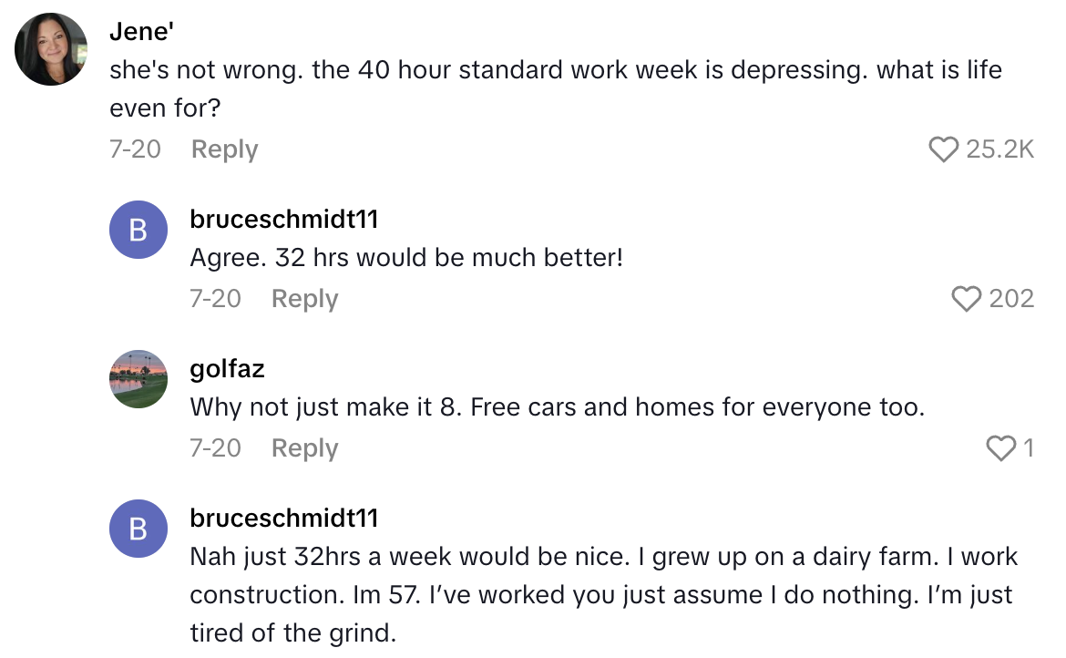 Screenshot 2025 09 07 at 7.06.13 PM A Mom Said That Her Daughter Told Her She Doesnt Like Working Five Days A Week At Her Job
