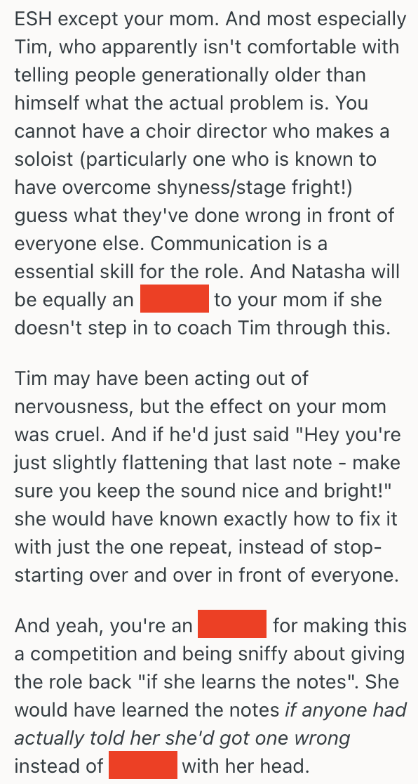 Screenshot 2025 09 08 at 07.44.38 Mother And Child Had Been Singing In A Choir Together For Years, But Now They Have Starring Roles, And Its Hurting Their Relationship