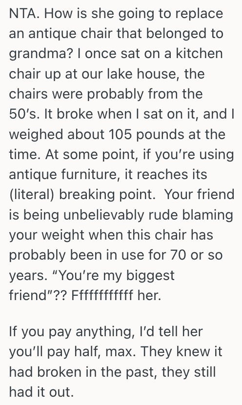 Screenshot 2025 09 08 at 08.45.07 She Was Enjoying Her Friends Party Until She Ended Up On The Floor, And Now Her Friends Demanding Payment For The Chair She Broke