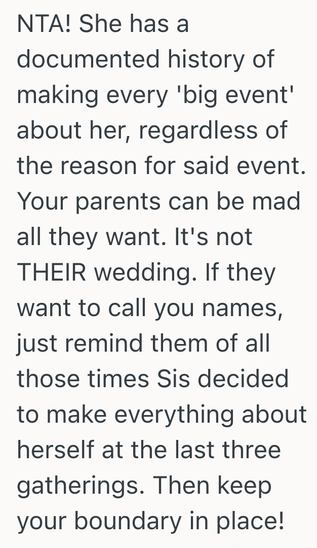 Screenshot 2025 09 08 at 10.26.41 AM Her Sister Always Hijacks Big Events With Her Own Announcements, So She Decided Not To Invite Her Sister To Her Wedding