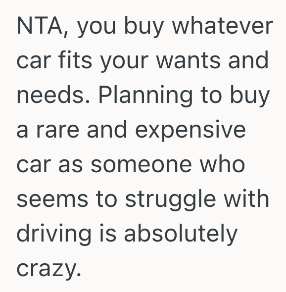Screenshot 2025 09 08 at 2.01.10 PM Her Boyfriend Is Trying To Get His Drivers License, But Shes Wondering If She Should Let That Influence Her Decision About What Car To Buy