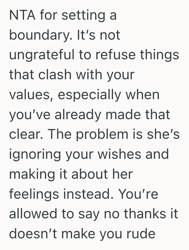 Screenshot 2025 09 08 at 4.42.44 PM Her Mother Called Her Ungrateful For Refusing Her Cheap, Unethical Gifts, So Their Relationship Took A Turn For The Worse