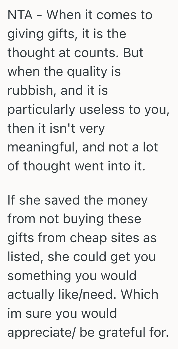 Screenshot 2025 09 08 at 4.44.06 PM Her Mother Called Her Ungrateful For Refusing Her Cheap, Unethical Gifts, So Their Relationship Took A Turn For The Worse