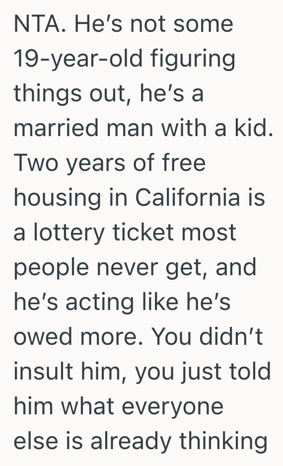 Screenshot 2025 09 09 at 10.31.05 AM Married Man With A Baby Lives Rent Free Across The Country From His Wife And Child, But He Seems To Have No Plan To Find A Place Where They Could All Live Together