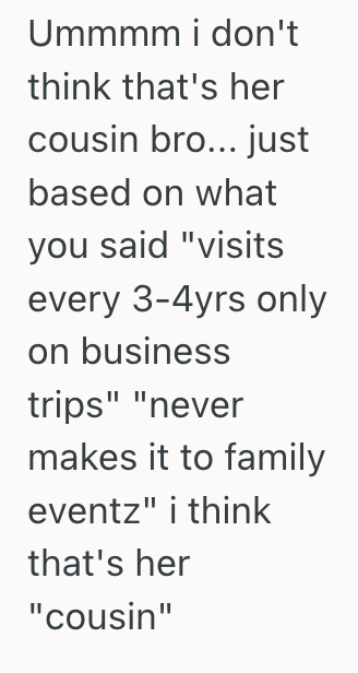 Screenshot 2025 09 10 at 12.41.49 PM His Wifes Creepy Cousin Made A Weird Comment About Judging Him When They Visit, So He Decided Not To Go On The Vacation
