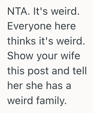 Screenshot 2025 09 10 at 12.41.55 PM His Wifes Creepy Cousin Made A Weird Comment About Judging Him When They Visit, So He Decided Not To Go On The Vacation