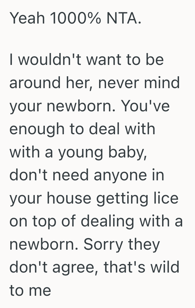 Screenshot 2025 09 10 at 3.06.15 PM Mother Refused To Let Her Baby Near Her Niece With Head Lice, And Her Family Accused Her Of Being Unreasonable