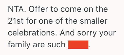 Screenshot 2025 09 11 at 11.22.51 PM Woman Wanted To Celebrate Her 21st Birthday, So She Was Shocked When Her Sister Planned Her Daughters Birthday Party On The Same Date