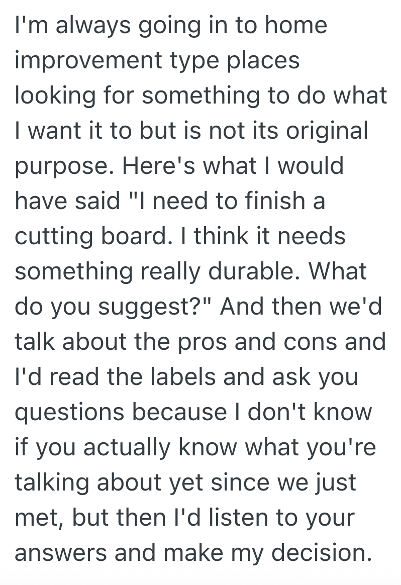 Screenshot 2025 09 11 at 3.03.32 PM Customer Needs Help Picking Paint At A Paint Store, But He Refuses To Believe That The Female Employee On Duty Knows What Shes Talking About