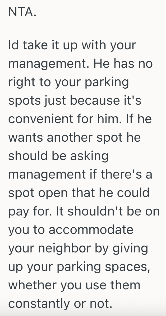 Screenshot 2025 09 11 at 4.59.02 PM He Was Okay With His Neighbor Parking In His Private Space Because He Wasnt Using It, But After A While Hes Wanted To Put A Stop To It