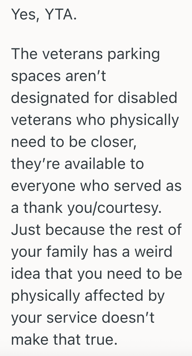 Screenshot 2025 09 11 at 6.43.07 PM She Grew Up In A Military Town, So She Told Her Father In Law Not To Park In A Veteran Parking Spot Even Though He Actually Is A Veteran