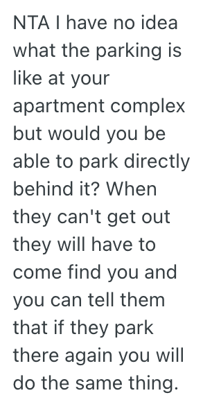 Screenshot 2025 09 11 at 9.20.13 AM Her Neighbor Keeps Letting People Park In One Of Her Assigned Spots, So She Wants To Start Towing People Who Park There