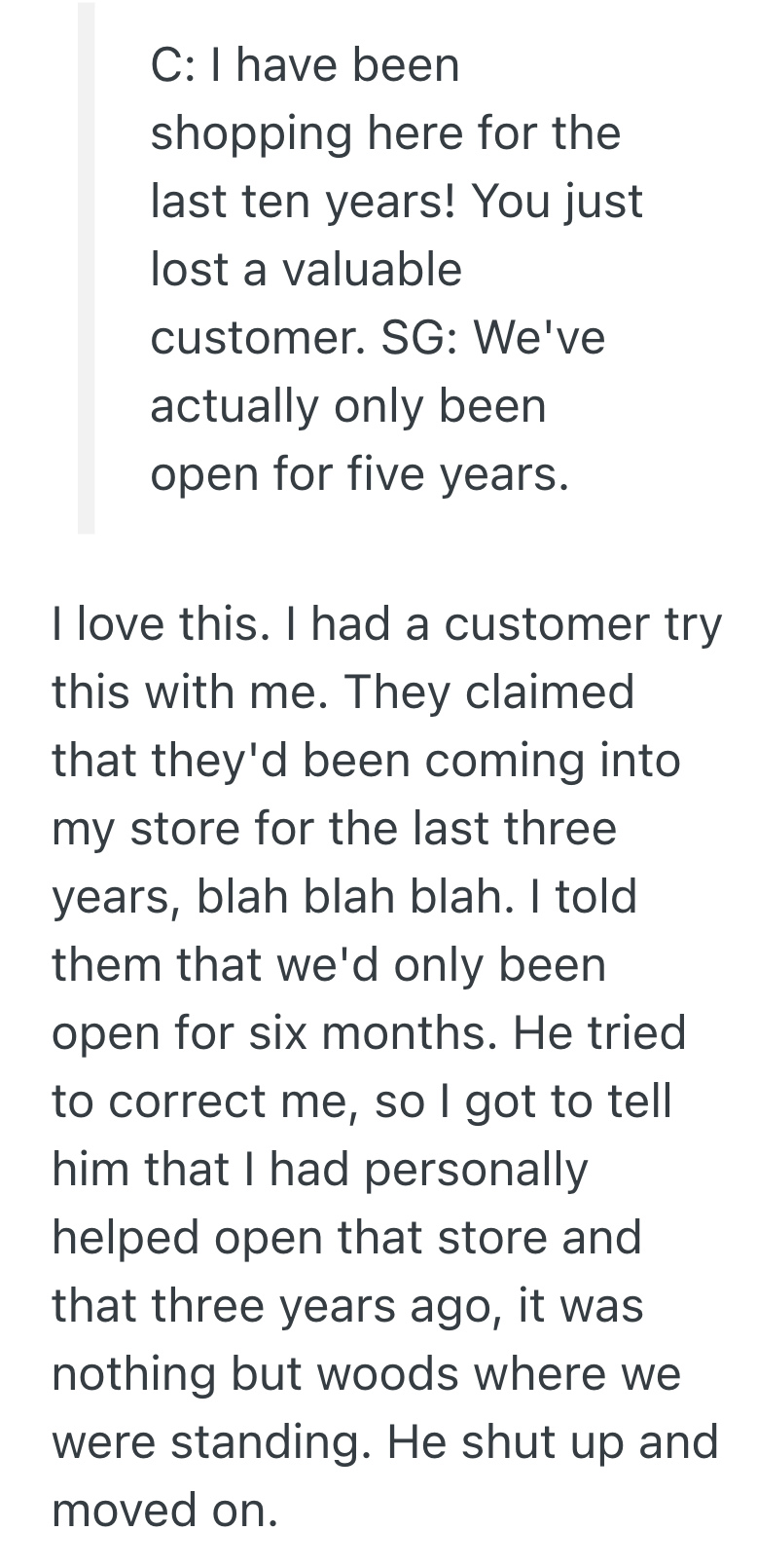 Screenshot 2025 09 12 at 2.36.43 PM A Shopper Invented A Story To Argue With The Stores New Rule, So The Security Guard Corrected Him Instantly And Left Him Red Faced