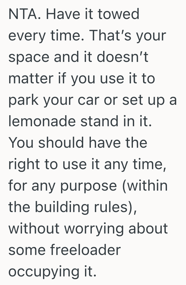 Screenshot 2025 09 12 at 6.14.27 PM Mans Apartment Includes A Reserved Parking Spot, But A Stranger Keeps Illegally Parking There