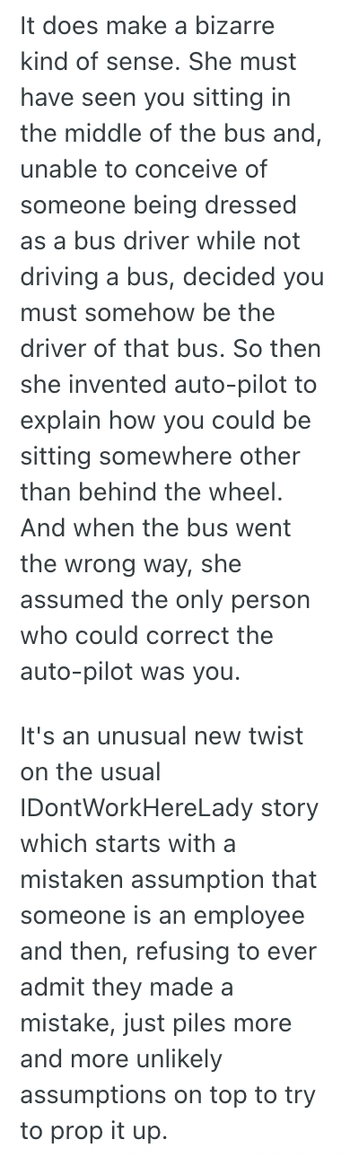 Screenshot 2025 09 12 at 6.45.24 PM Off Duty Bus Driver Got Yelled At By A Rider Because The Person Driving The Bus Took A Wrong Turn, And She Accused Them Of Putting The Bus On Auto Pilot