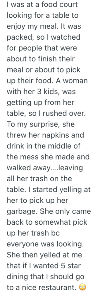 Screenshot 2025 09 12 at 7.50.10 PM A McDonalds Customer Was Asked To Clean Up Trash By Another Diner, But They Told Her She Was Way Off And Didnt Work There