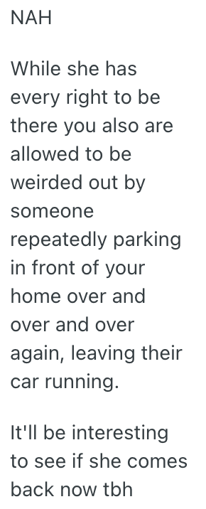 Screenshot 2025 09 12 at 7.59.02 AM A Strange Woman Kept Sitting In Her Parked Car In Front Of Her House, So She Decided To Ask What Was Going On