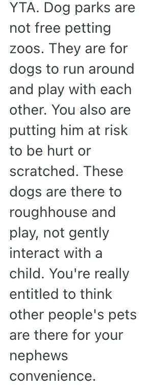 Screenshot 2025 09 12 at 8.22.37 AM Uncle Brought Their Nephew To A Dog Park To Play With The Animals, But A Woman Told Her She Couldnt Come There Unless She Had Her Own Dog