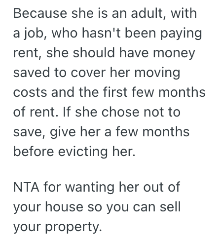 Screenshot 2025 09 14 at 1.36.33 PM Woman Inherited Her Parents House, So Now Shes Facing A Difficult Decision About Whether Or Not To Evict A Family Member Who Is Living There