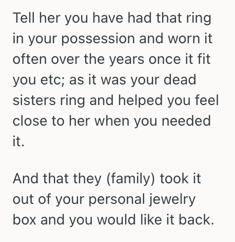 Screenshot 2025 09 14 at 7.39.38 AM Woman Decided To Keep Her Late Sister’s Ring As Something To Remember Her By, But Her Brother Used That Ring To Propose To His Girlfriend