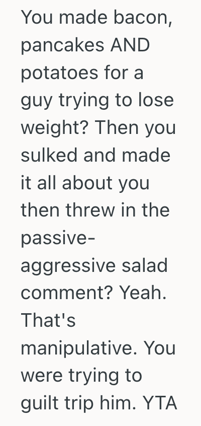 Screenshot 2025 09 14 at 8.43.36 PM Husband Is Trying To Lose Weight For A New Job, So When His Wife Made Him A Big Breakfast, He Got Pretty Upset