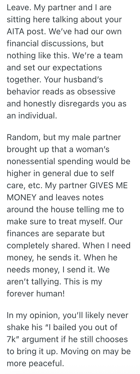 Screenshot 2025 09 15 at 2.39.51 PM Her Husband Put Her On A Controlling Budget, So She Started Hiding Her Spending Money Away